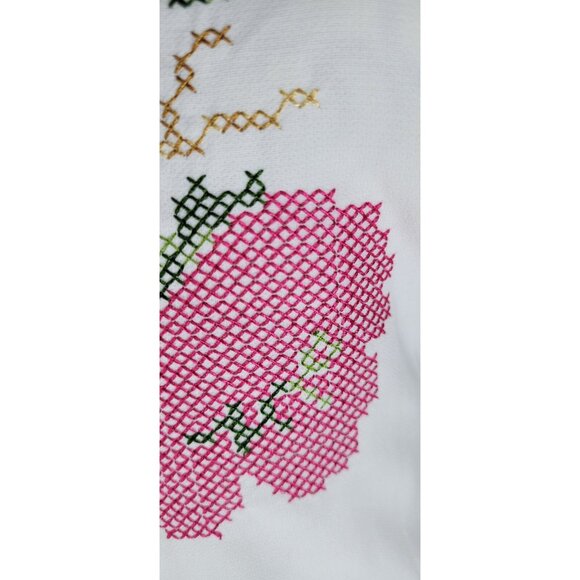 Endless Rose Anthropologie Dress Women’s Halter Sz Small White Embroidery - Picture 2 of 16